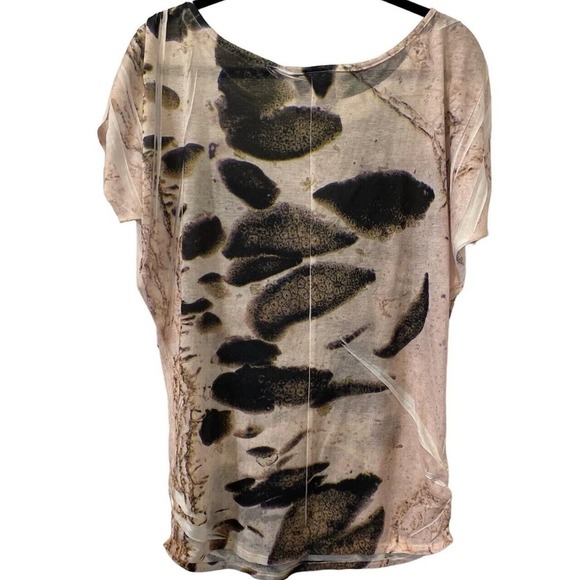 Anthropology Romeo & Juliet Couture Medium Pink Embellished Top - Picture 8 of 8